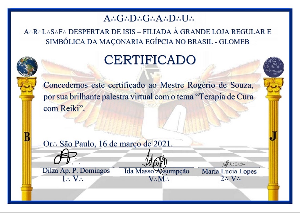 palestra virtual sobre Reiki