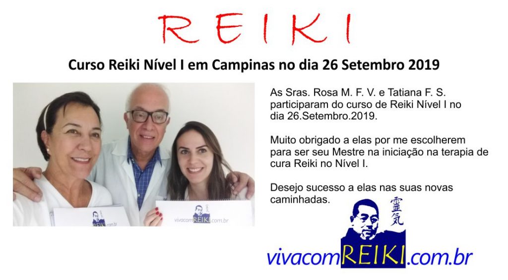Curso Reiki Nível I aconteceu em Campinas – mais duas Reikianas