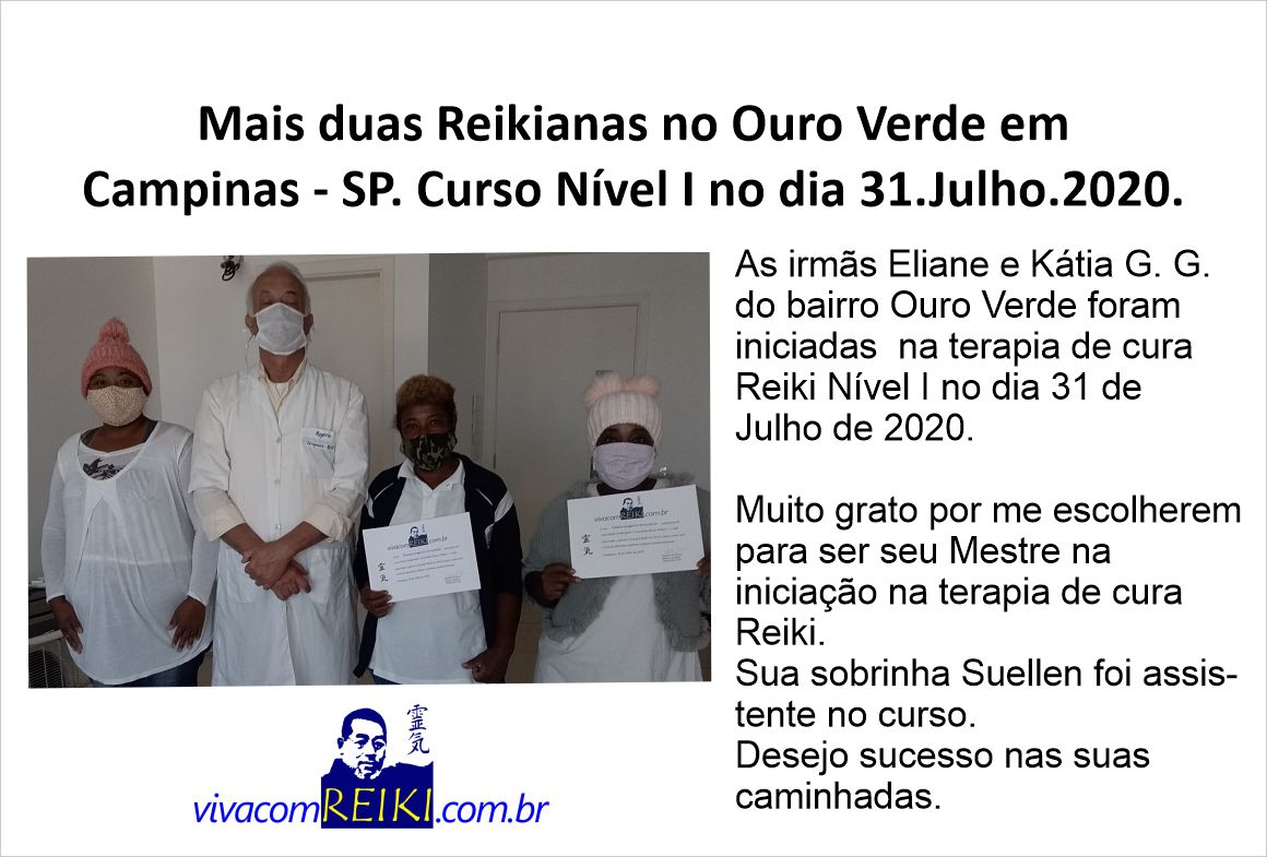 Mais duas reikianas no Ouro Verde Campinas