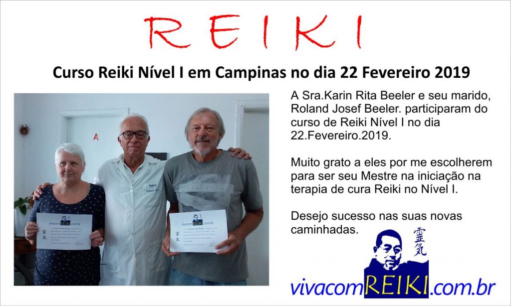 Curso Reiki n[ivel I em Campinas