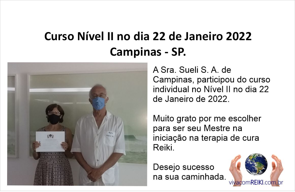 Curso Reiki Nível II individual em Campinas