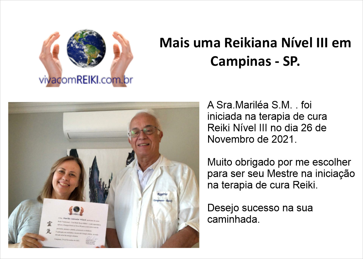 Mais um curso Reiki Nivel III
